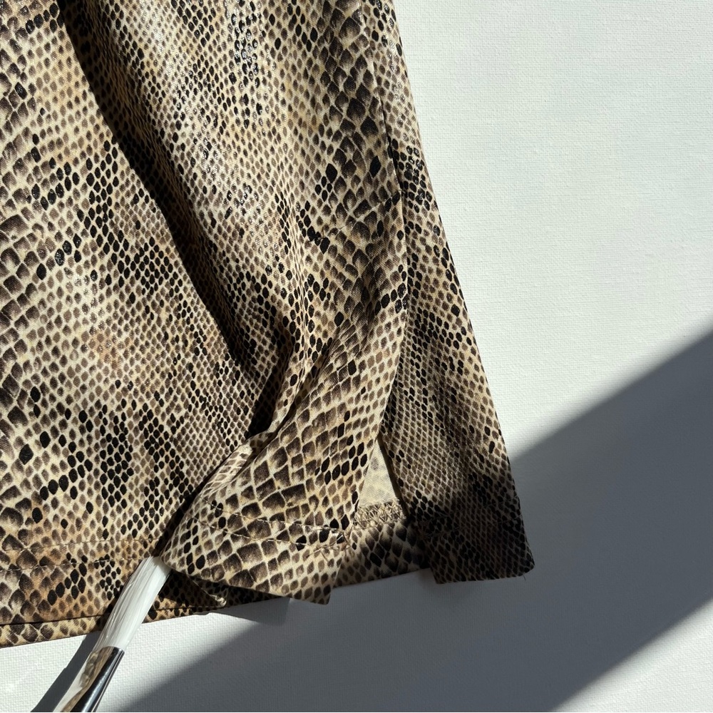 Vintage Python Print Mini Skirt - Picture 5 of 9